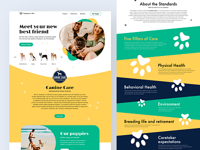 Happiness is Pets website design graphic design illustration interface pet pets ui ux web website for pets