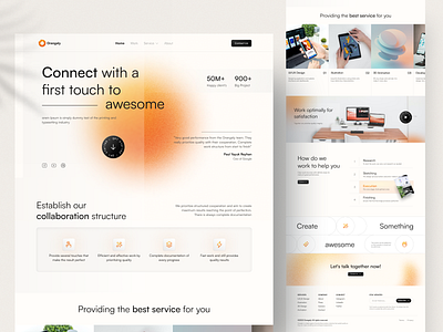 Orangely - Digital Agency Website By Azhar Dwi🐼 For Vektora On Dribbble