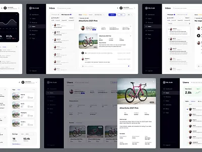 PDL Club Admin Dashboard app cycling dashboard