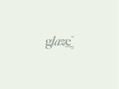 Glaze Brewing Co Logotype alcohol beer branding brewing can logo logotype minimal type zilux