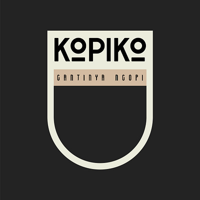 Kopiko - Gantinya ngopi 70s 80s 90s black logo brand identity branding candy coffee coffee logo graphic design illustration logo logo designer nostalgia retro typography ux vector vintage y2k