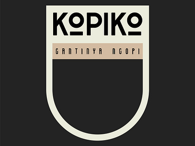 Kopiko - Gantinya ngopi 70s 80s 90s black logo brand identity branding candy coffee coffee logo graphic design illustration logo logo designer nostalgia retro typography ux vector vintage y2k