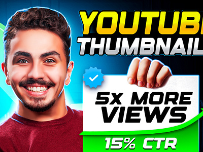 5x More Views Increasing Youtube Thumbnail attractive thumbnail best thumbnail catchy thumbnail graphics design professional thumbnail social media design thumbnail view boosting thumbnail youtube