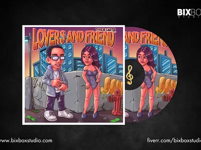 Album Cover Mixtape Art Character Design - Album Love Guy cartoon character cover album cover design graphic design illustration mixtape mixtape art music poster