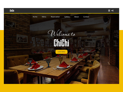 ChiChi Restaurant figma graphic design photoshop restaurant ui ux