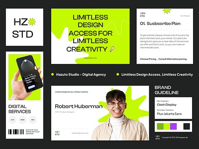 Hazuto - Branding Guideline agency branding creative design graphic design guideline product ui website