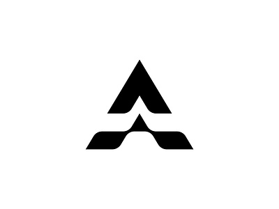 Modern A Or V Logo a app branding design future futuristic graphic design letter lettermark logo minimalist modern monogram simple sophisticated unique v vector