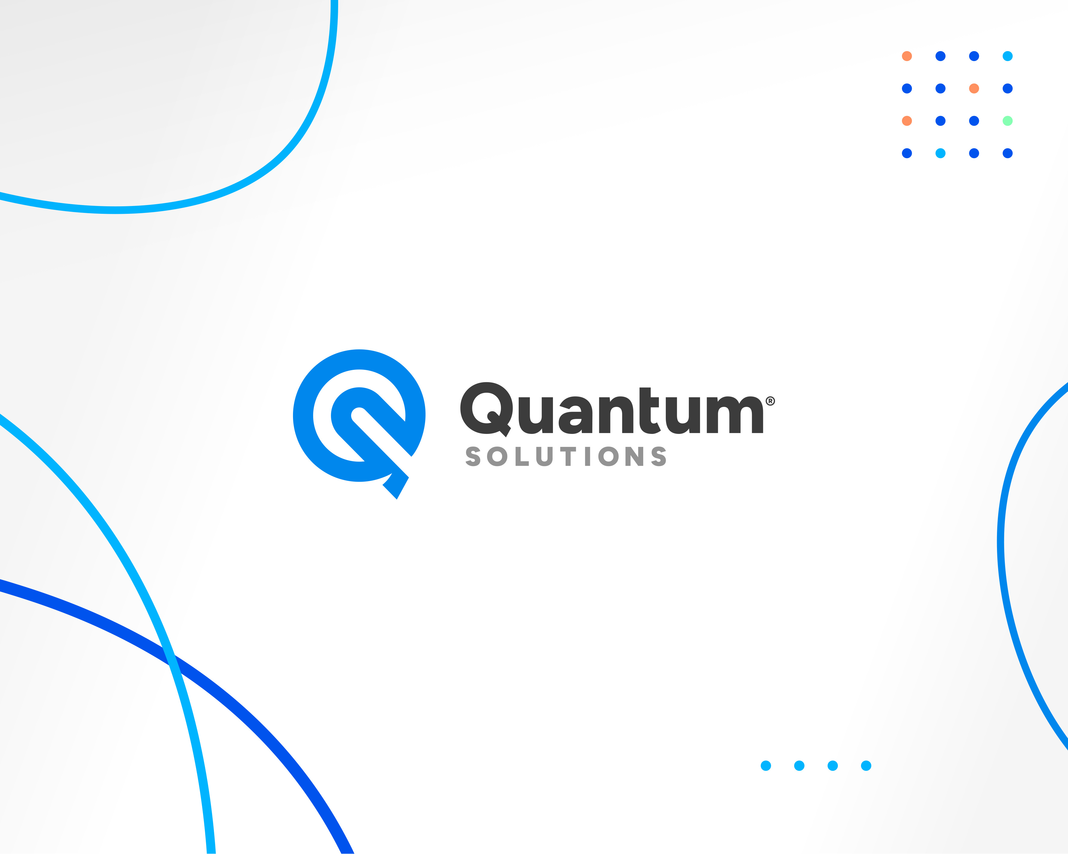 Quantum Solutions Branding biotech biotechnology blood work branding diagnostic lab logo logo design pharma pharmaceutical phlebotomy q quantum science solutions tech testing