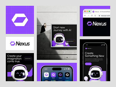 Nexus AI - Visual Identity ai brand brand guide brand identity branding chat gpt identity open ai visual visual identity