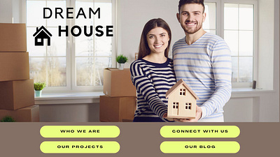 Landing Page 3d branding constructions design dream house graphic design house house building housing housing website landing page logo marketing web designing web page website