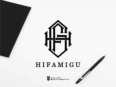 HIFAMIGU monogram logo concept app logo beauty logo brand branding design graphic design icon illustration lettering logo logo design logo ideas logo inspiration logos luxury logo monogram typography united states vector
