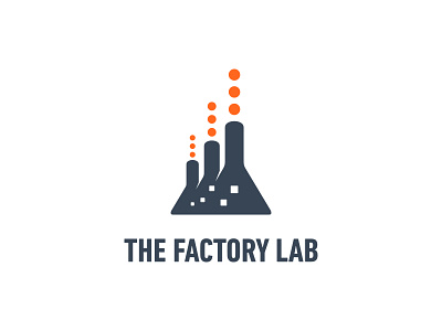 The Factory Lab branding design factory graphic design icon lab logo logos science simple vector