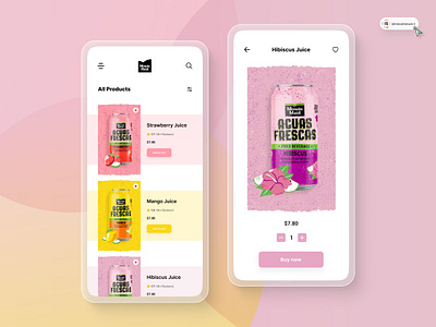 Juice App Design 3d animation art branding digitaldesign ecommerce flatdesign graphic design illustration innovationsync logo mobile motion graphics nft product design shopify typography ui vector webdesign