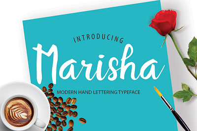 Marisha Script Font brush brush script design font illustration lettering logo script typeface ui