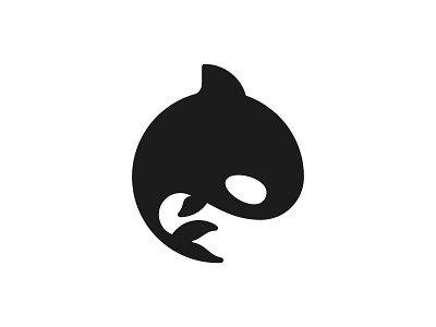 Orca big branding design dolphine graphic design icon illustration logo logos ocean orca sea simple vector whale