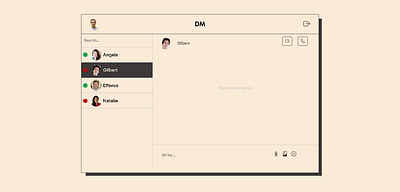 Direct Message dailyui ui