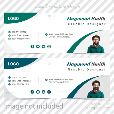 Email Signature Design Template 3d animation app branding design email email signature design email signature design template email signatures graphic design illustration logo ui vector