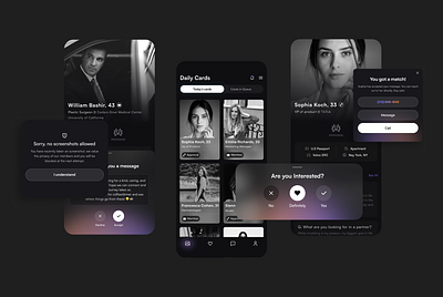 1 Percent Dating App app branding design mobile ui ux