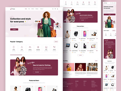 Ecommerce Website Design🛍️ best ecommerce design branding clothing ecommerce ecommerce website electronics fashion gaming graphic design kitchen logo online shopping ui design uxui design web design website landing page