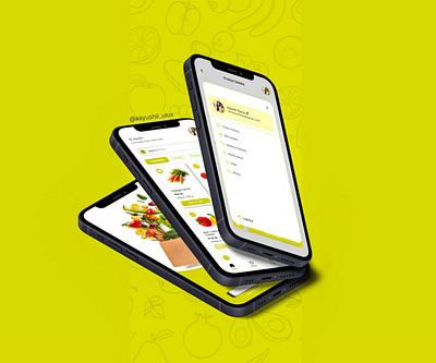 Grocerie Shopping Mobile App Design 3d appdesign behance branding design dribbble figma graphic design grocerie illustration logo mobileapp shopping ui uidesign uiux
