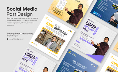 Consulting Firm Social Media Post branding consulting graphic design