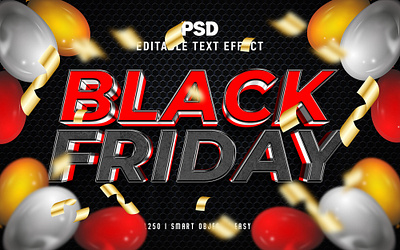 Black Friday 3D Editable Text Effect Style 3d text action black friday text new text effect photshop ps psd text effect text effect text effect style