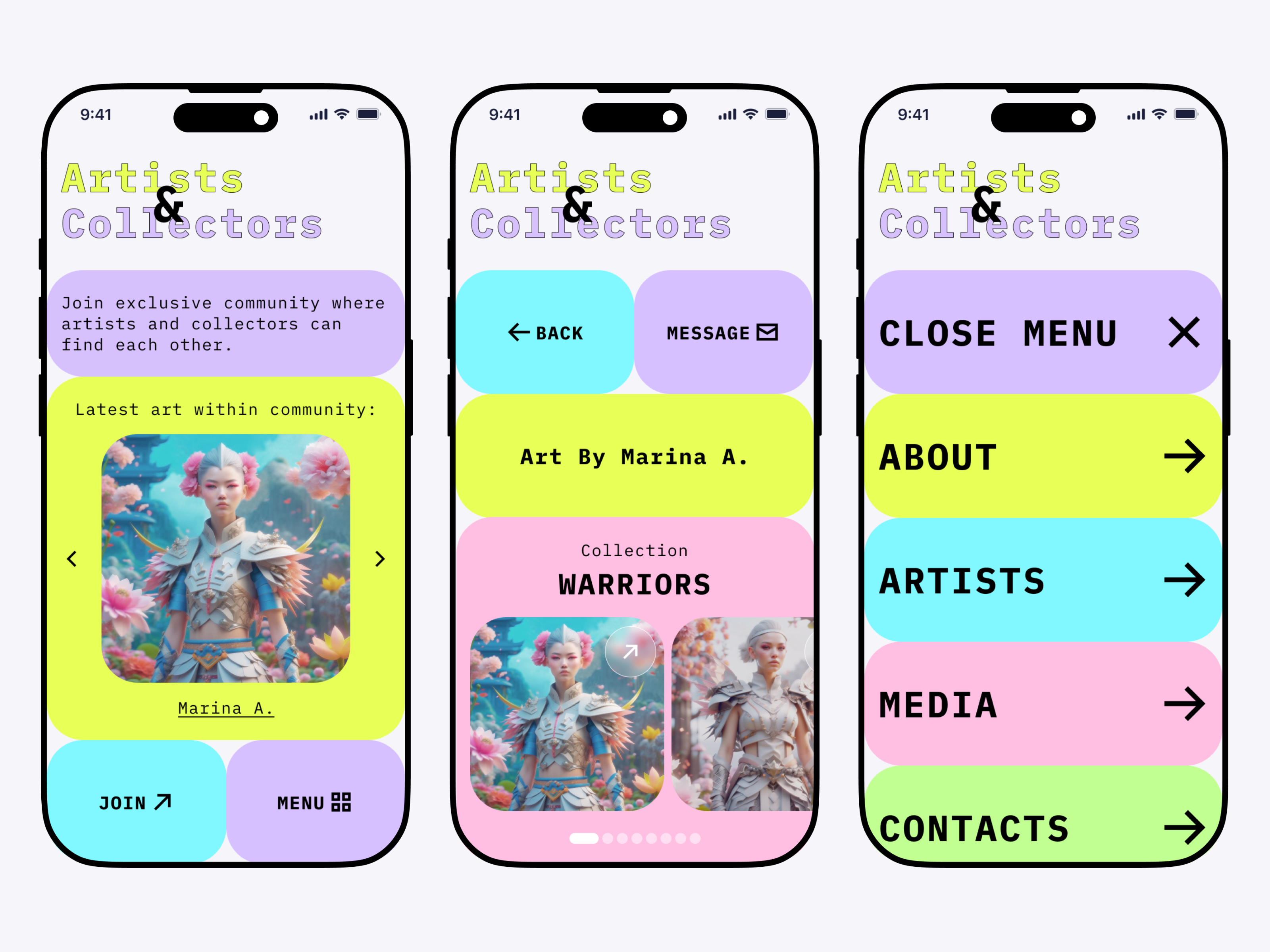 🎨 Art Marketplace App Concept app design application art colors colours concept design concept illustration interface ios marketplace mobile service design ui ux