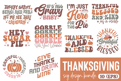 Thanksgiving SVG Design Bundle 3d animation app branding design graphic design illustration logo ui vector