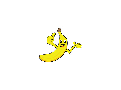 Banana Cartoon Logo banana cartoon logo banana logo branding creative logo design graphic design illustration logo logo design minimal logo modern logo ui