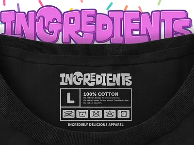 ingredients shirt apparel logo