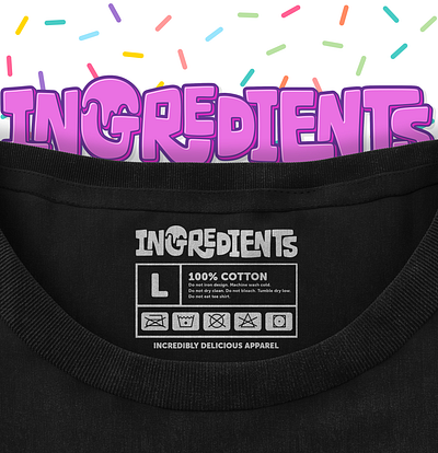 ingredients shirt apparel logo