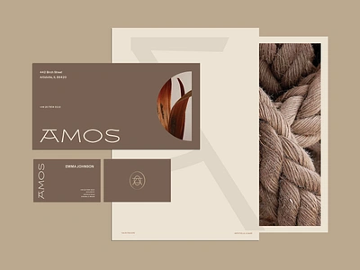 Amos / Fragrance / Scent / Branding & Packaging Design 3d aesthetic branding candle fragrance letter luxury minimal monogram niche packaging design perfume scent