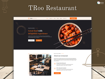 TRoo Restaurant - Restaurant WordPress Theme graphic design restaurant theme restaurant website templates restaurant wordpress theme troothemes wordpress theme