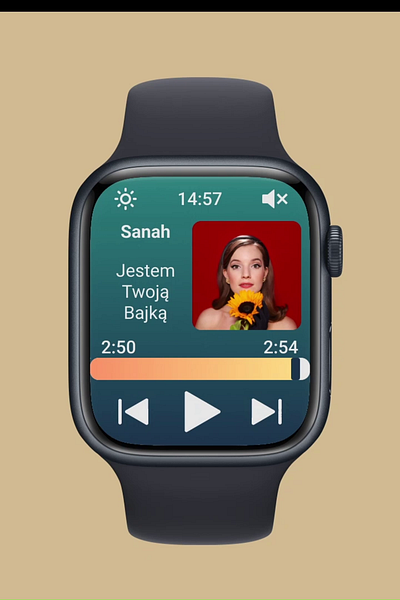 DailyUI - Day 9—Music player—Apple Watch applewatch dailyui design designer figma figmadesign mobile music musicplayer prototype ui uidesign uiuxdesign ux web webdesign webdesigner