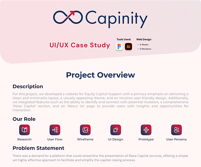 Capinity UI/UX branding graphic design ui uiux design web design website design