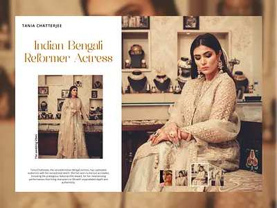 Performing Actress Portfolio: Modern and Minimal UI UX Design actress beauty design fashion minimal modern web design movie portfolio portfolio design typography ui ui design ux ux design web design website