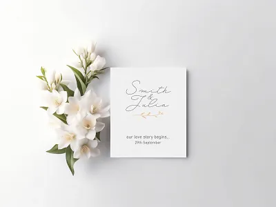 Wedding Invitation Card Mockup psd templates