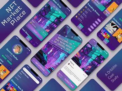 NFT Marketplace Case Study app blockchain case study design figma nft prototype ui