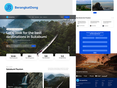 Exploration Design clean destination travel graphic design homepage travel ui uiux uxdesign webdesign