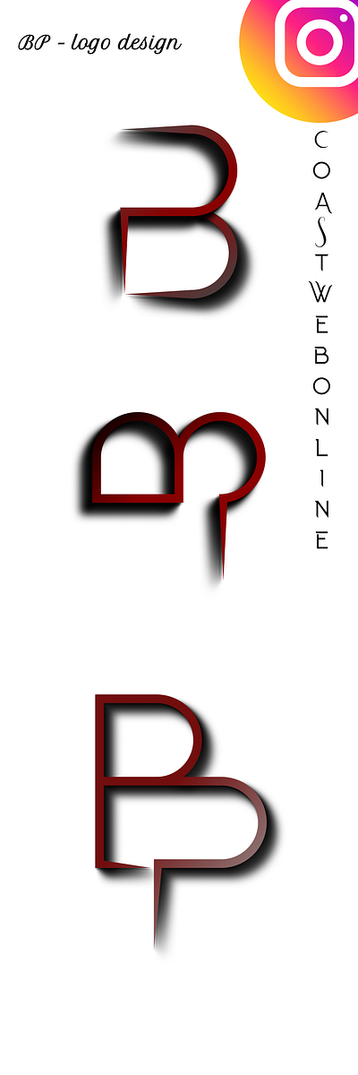 My New Logo Design for (BP - text) Do you like this? 3d ameghcoder better pikin bp text logo branding coastwebonline design graphic design logo no angle no corner smoothness