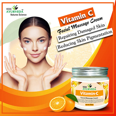 Vitamin C Cream For Face 170g facial massage cream skin skincare vitamin c facial cream