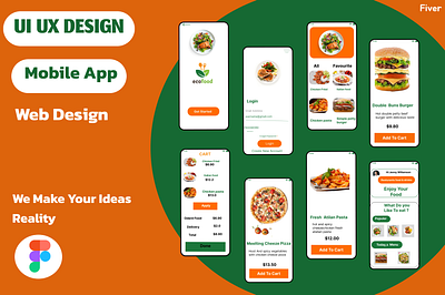 Food App Design app app design app screen figma mobile app ui ui app design ui mobile app ux