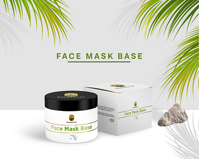 FACE MASK BASE box design branding design cosmetic label design face box design face cream graphic design
