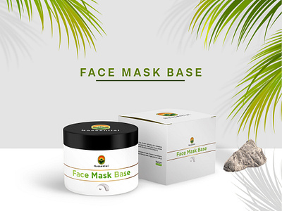 FACE MASK BASE box design branding design cosmetic label design face box design face cream graphic design