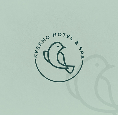 Keskho hotel and spa branding design graphic design illustration logo monogram typography vector
