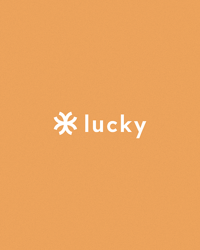 Lucky animation art branding design designer feast food gluten free graphic design icon illustration logo logotype orange typography ui ux vector web website
