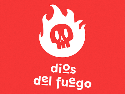 Dios Del Fuego animation art branding death design designer fire god graphic design hot sauce icon illustration logo logotype minimal typography ui ux vector website