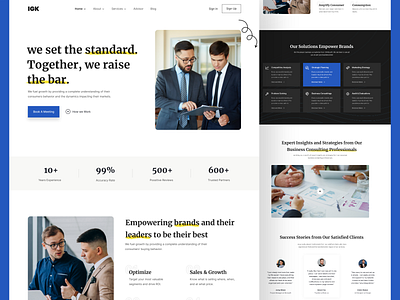 IGK - Business consulting landing page branding corporate landingpage ui uidesign webdesign website