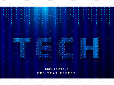 Tech Text Effect Layer Style