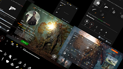 The Last Of Us UI by econev design evgheniiconev graphic design illustration lizzardlab thelastofus ui vector